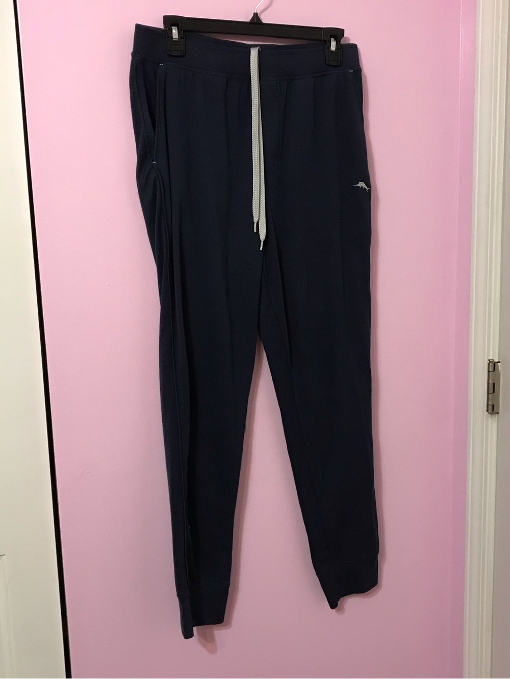 Tommy Bahama Lounge Pants Daywear Joggers Drawstring Pockets Blue Mens Medium
